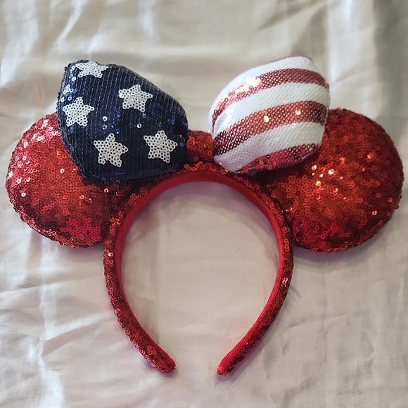 Disney Accessories - Sequin Patriotic Mouse Ears Headband
